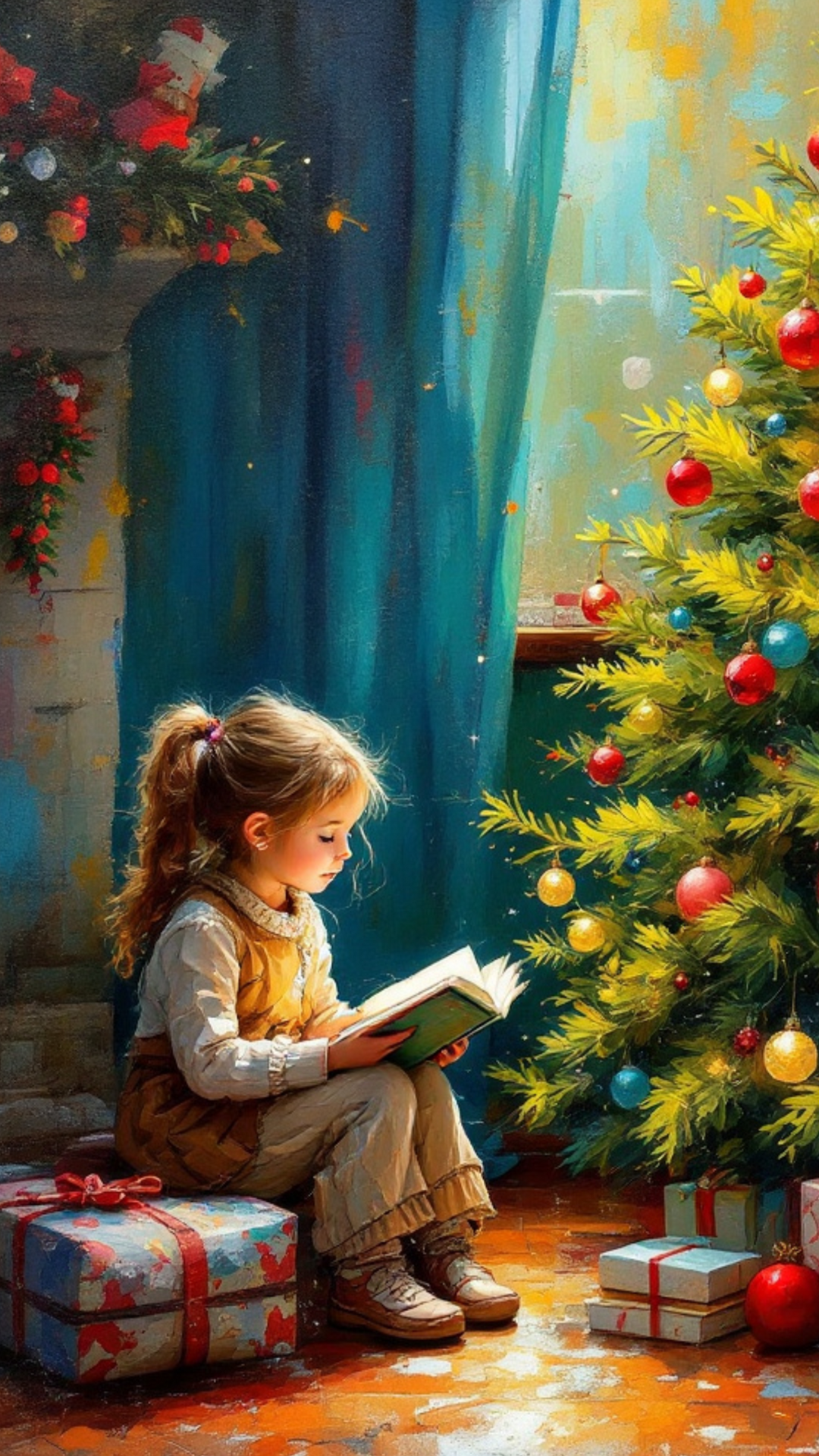 Free iPhone Wallpaper - Christmas Girl Background Free iPhone Wallpaper - Christmas Girl Background