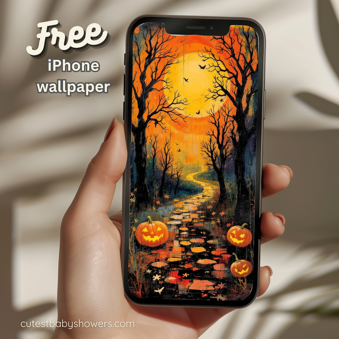 Free iPhone Wallpaper - Halloween Spooky Background