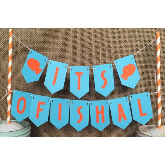 it's ofishal adoption baby shower sign banner