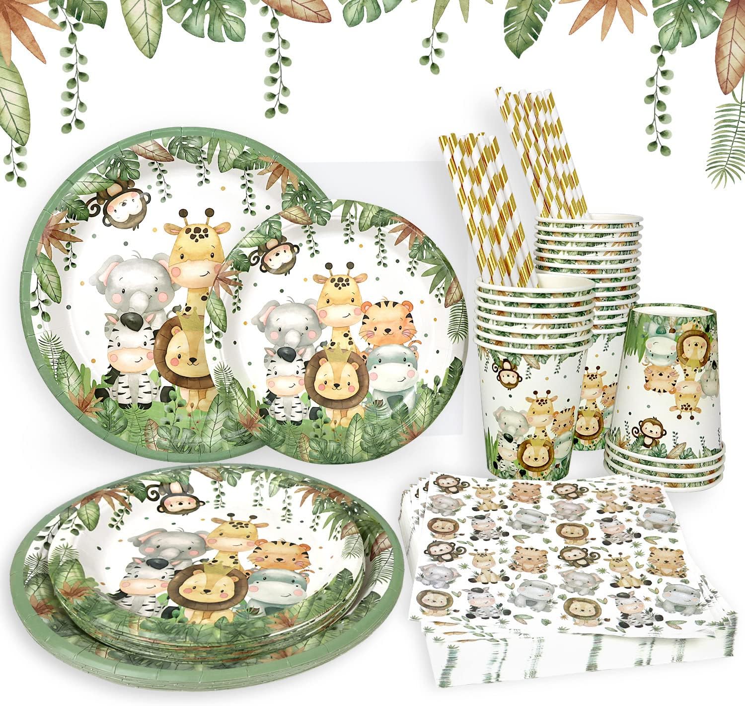 jungle animals baby shower
