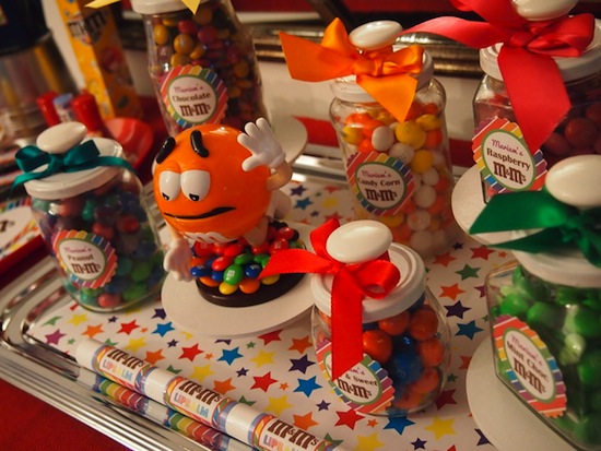 m&m baby shower favors