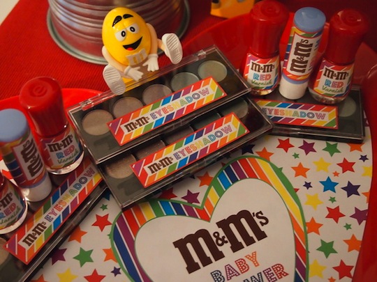 m&m baby shower favors