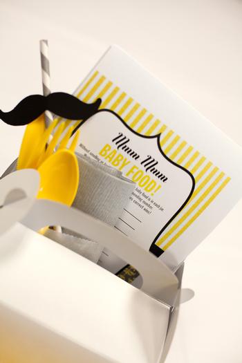 picture of mustache baby shower ideas for a baby boy