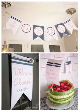 nautical baby shower signs nautical baby shower banner