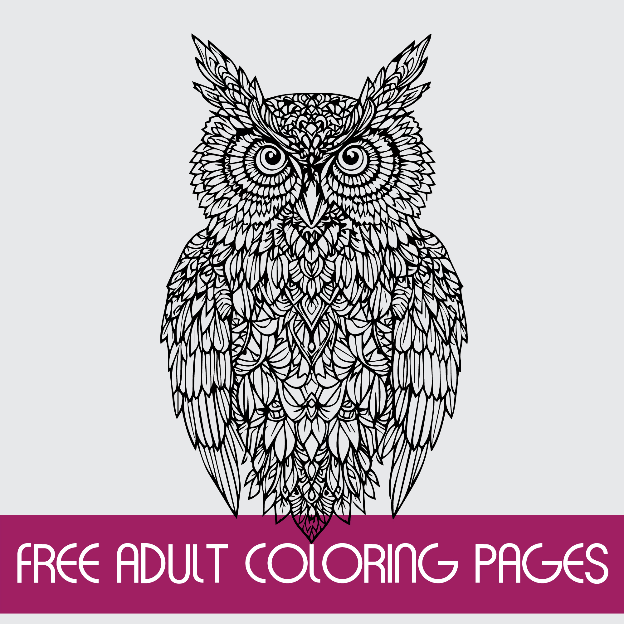 Free printable adult coloring pages