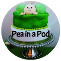 banner for pea in a pod baby shower cakes