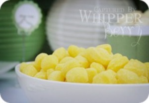 image of pea in a pod baby shower snack ideas