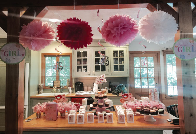 pink baby shower theme