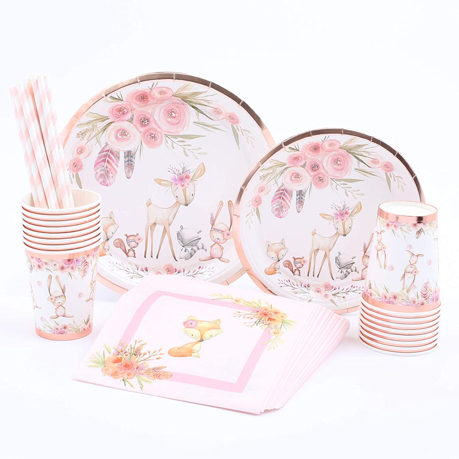 woodland girl baby shower