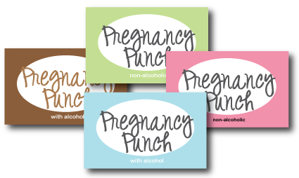 picture of baby shower punch labels