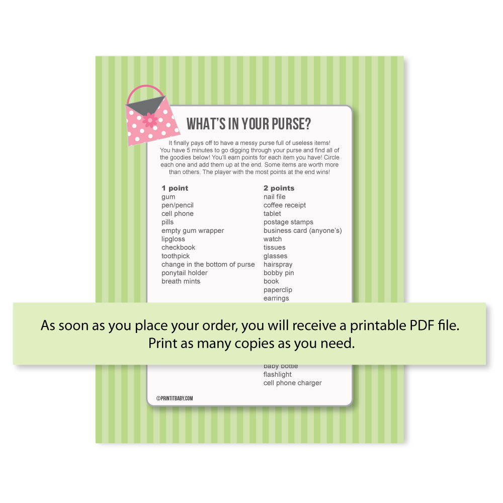 Baby Shower Games For Girls And Cute Girly Prize Ideas