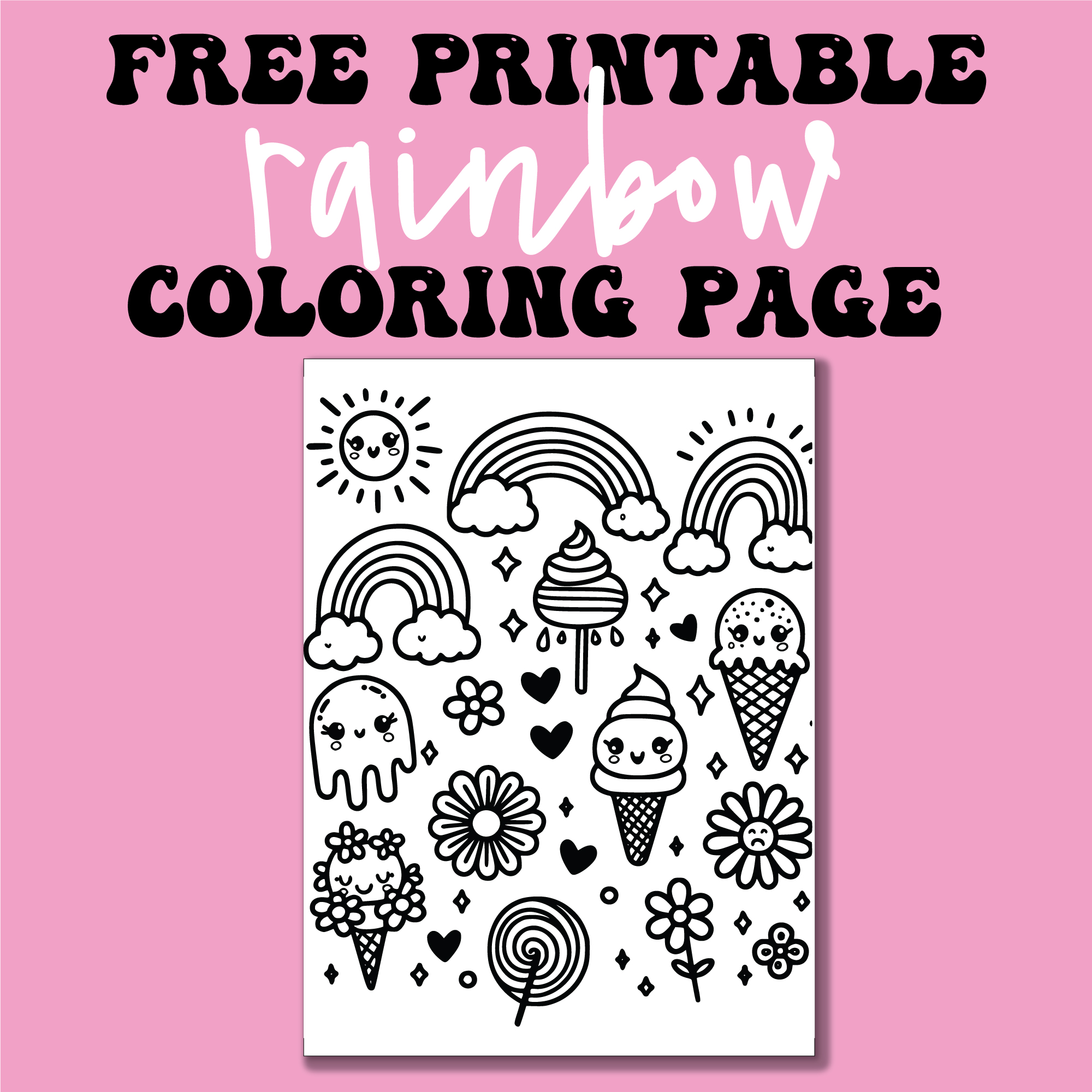 Free Printable Doodles Coloring Page For Kids