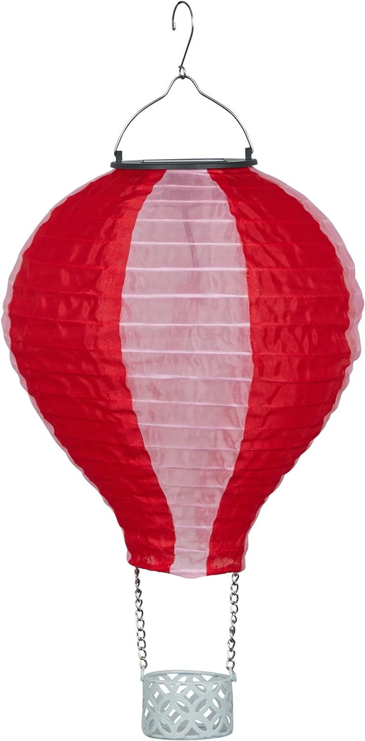 red hot air balloon decor