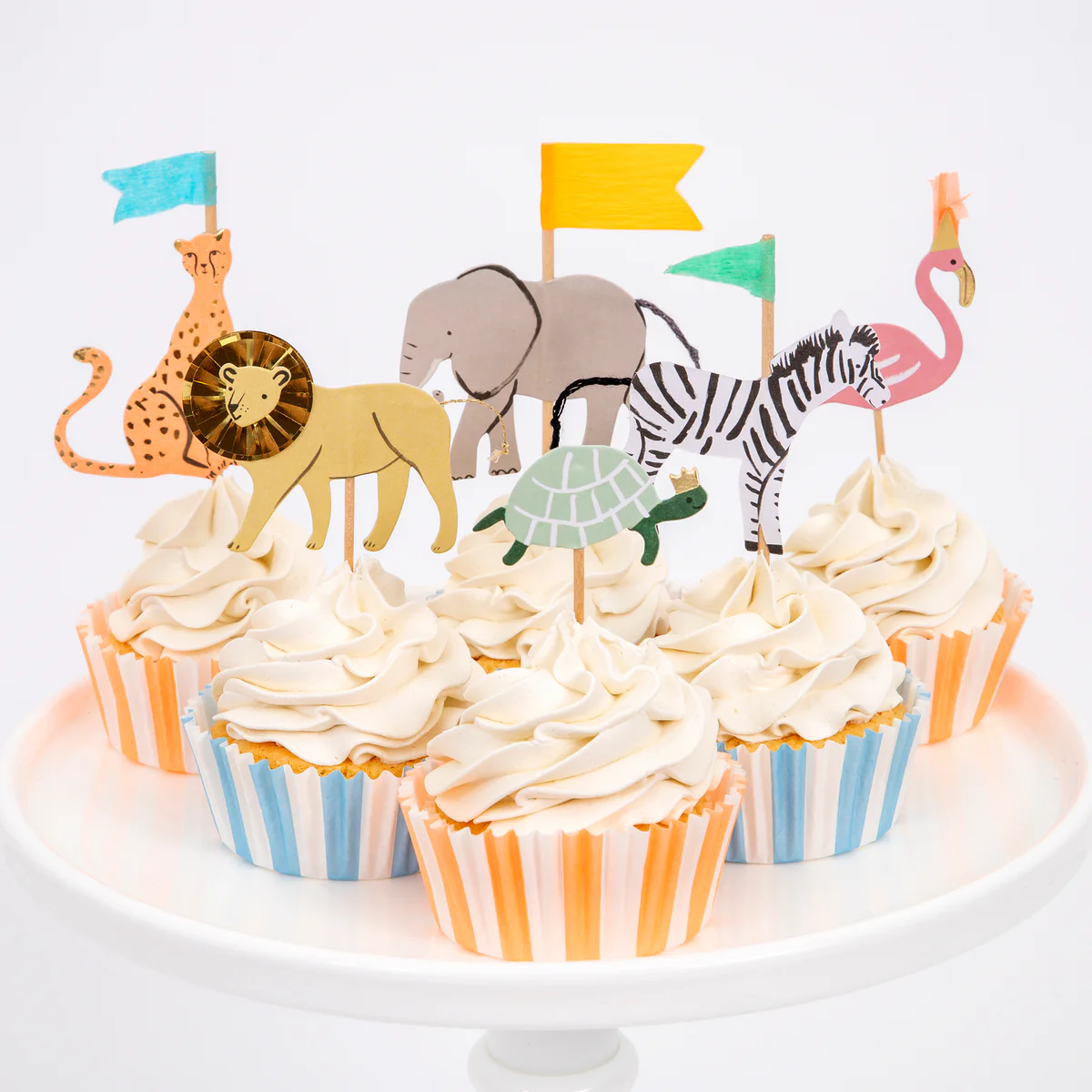 jungle safari cupcake picks