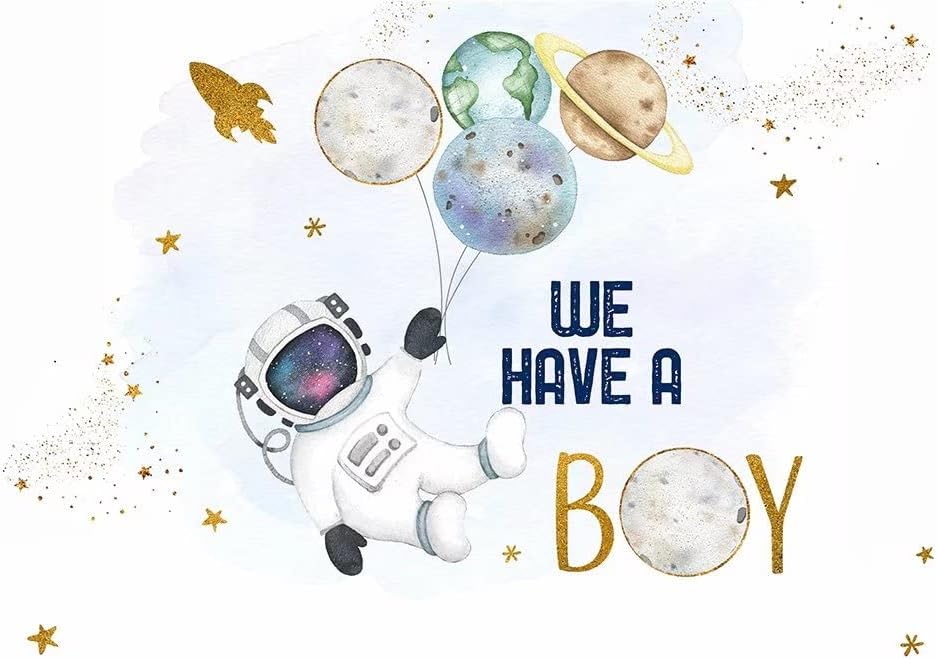 space baby shower decor