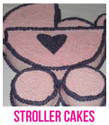 stroller and buggy baby shower cakes banner