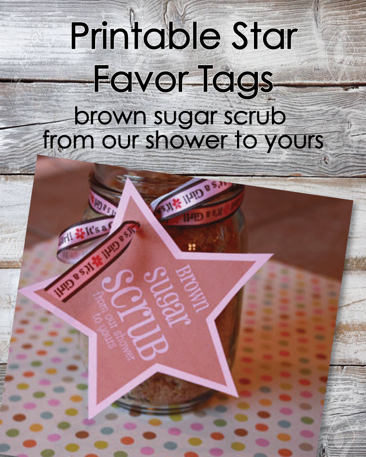 Brown Sugar Scrub Recipe With FREE Printable Favor Tag