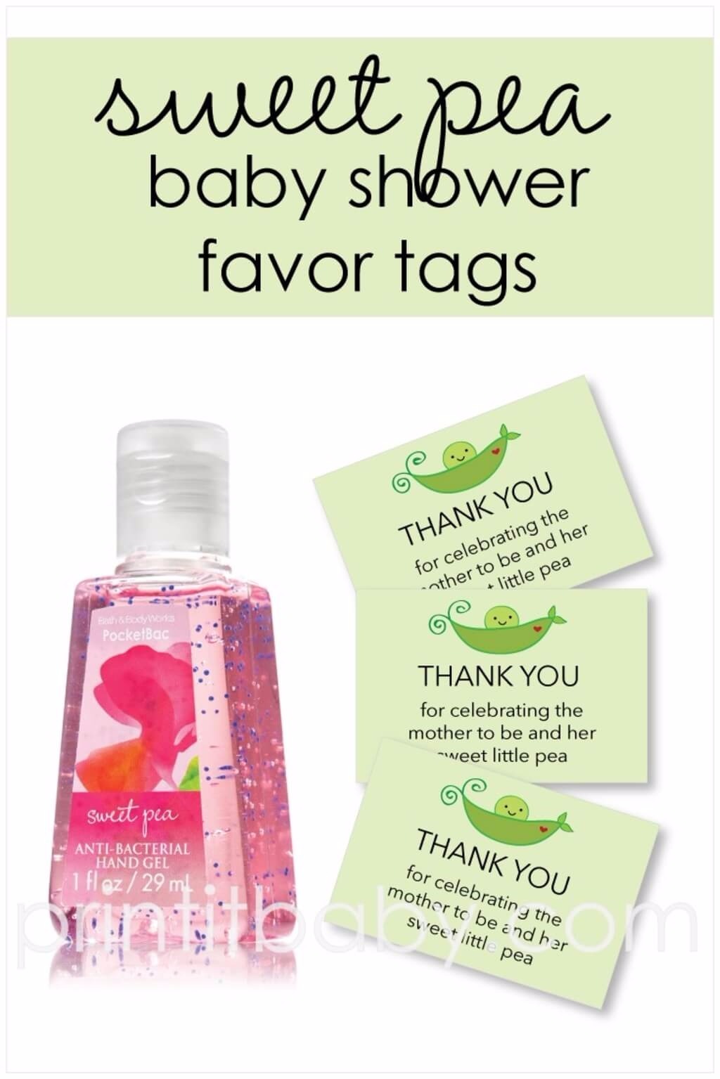 baby shower thank you gift tags
