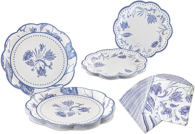 tea party baby shower plates