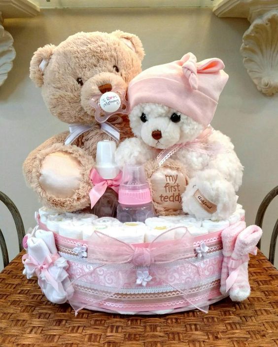 teddy bear baby shower for girl