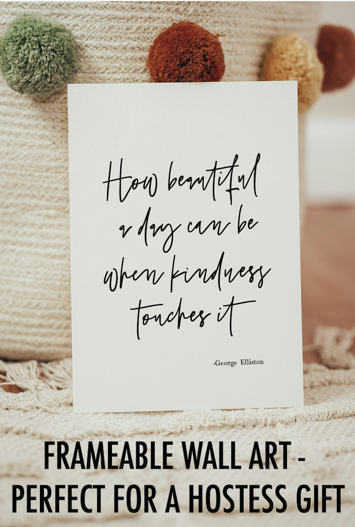 hostess gift wall art