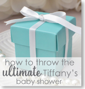 tiffany and co baby shower theme