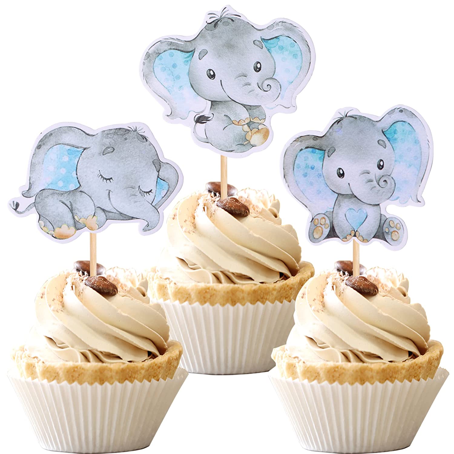 elephant cupcake toppers