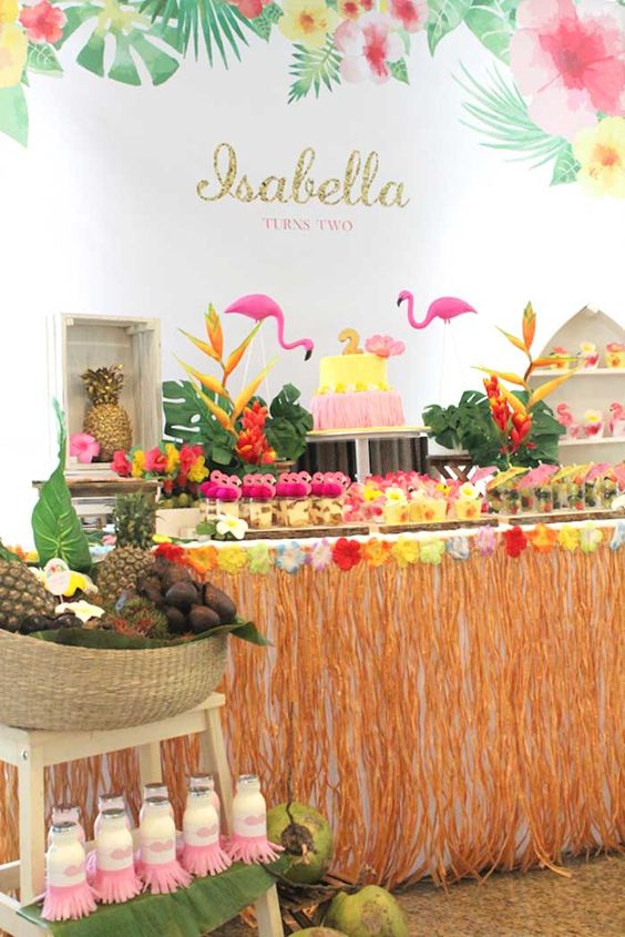 luau baby shower theme