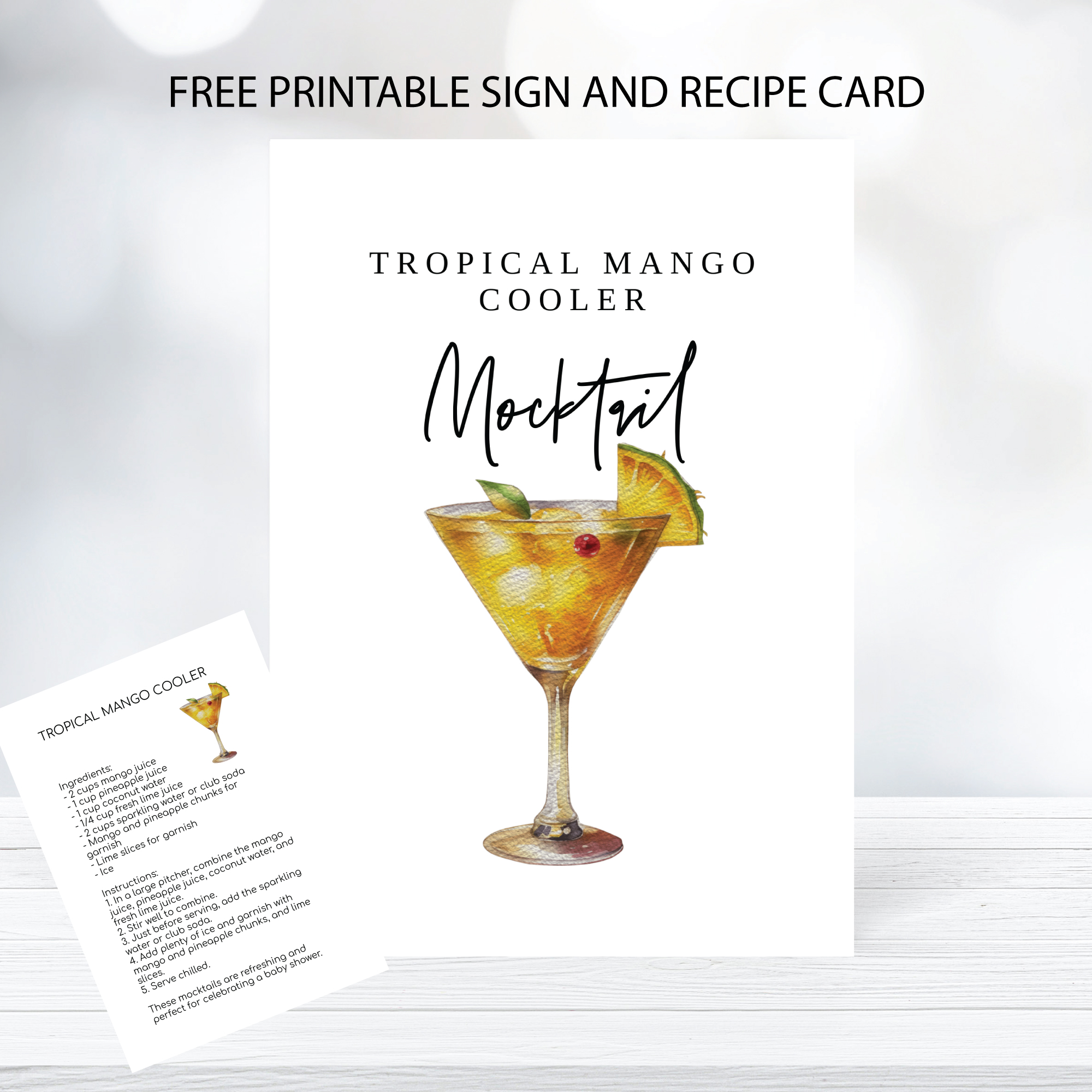 printable baby shower punch sign