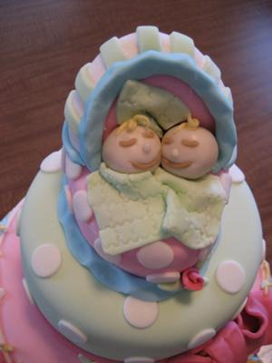 Twin Baby Shower Cakes With Pictures and Instructions!