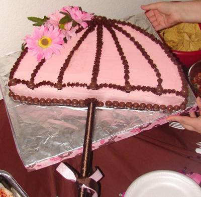 image of a cute umbrella cake
