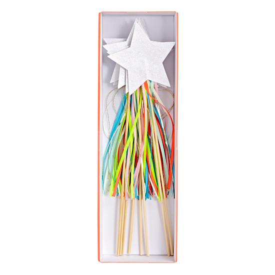 Land Of Nod rainbow wands unicorn birthday party Land Of Nod rainbow wands banner