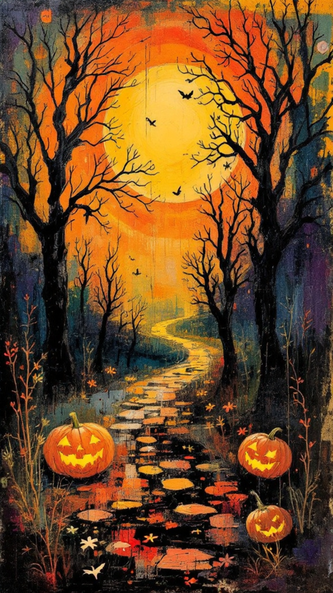 Free iPhone Spooky Wallpaper - Halloween Background