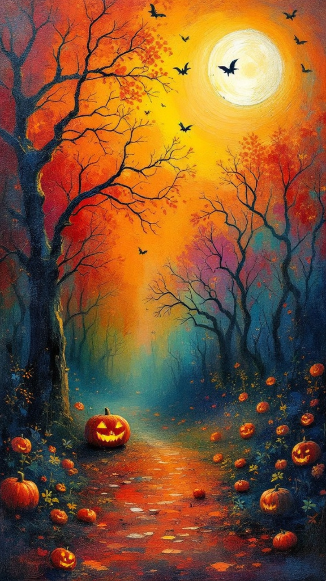 Free iPhone Wallpaper - Spooky Halloween Background