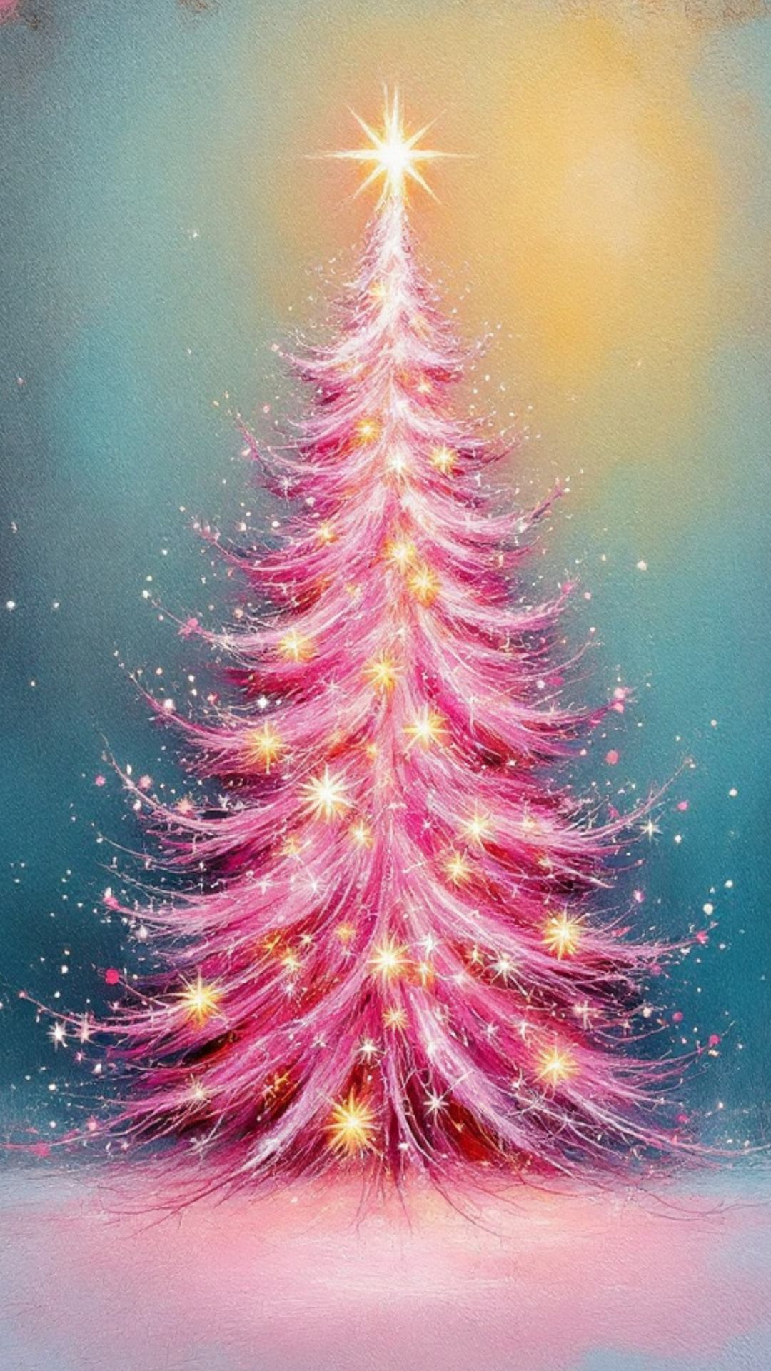 Free iPhone Wallpaper - Pink Christmas Tree Background Free iPhone Wallpaper - Pink Christmas Tree Background