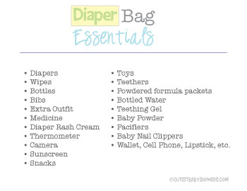 planning a baby shower checklist