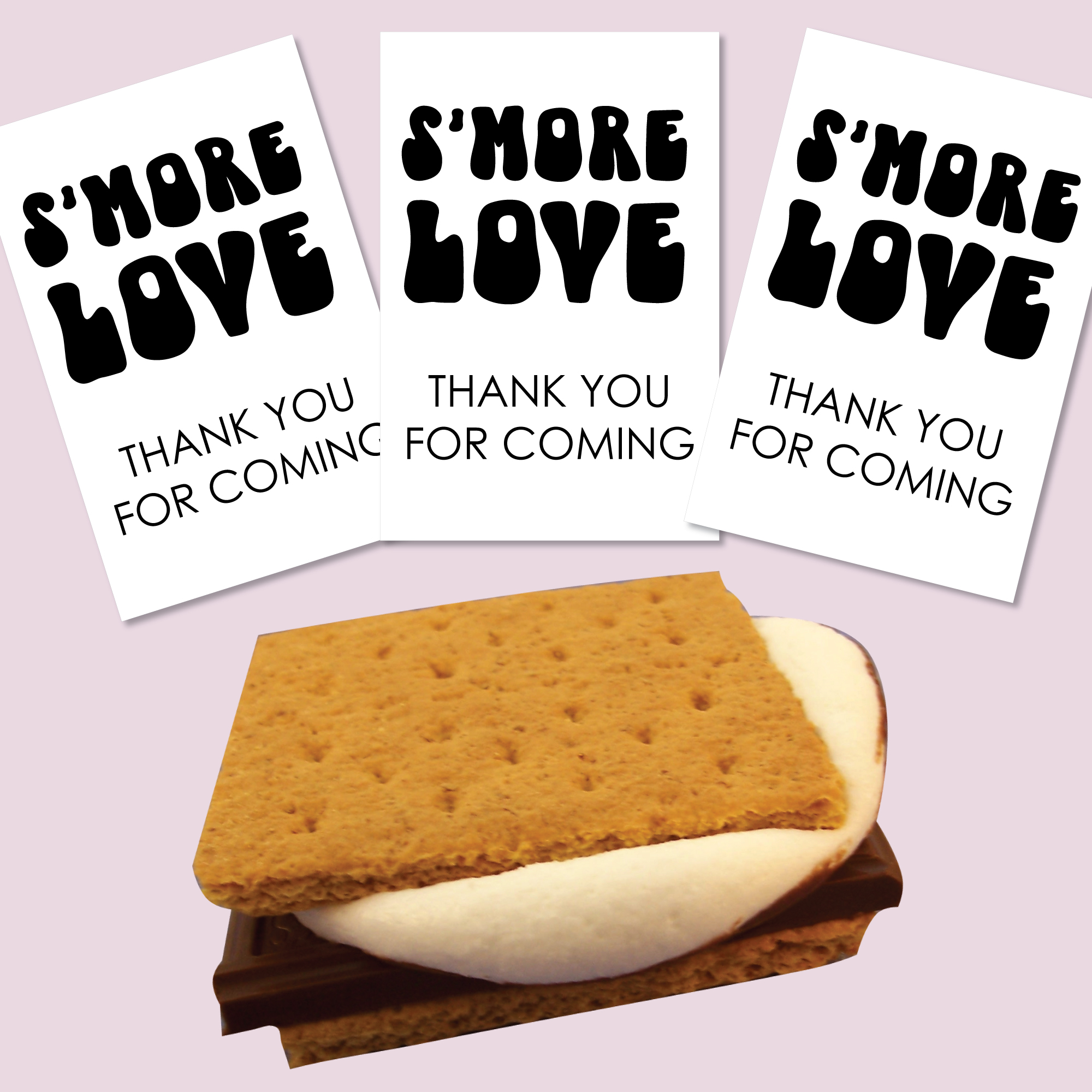 printable s'mores baby shower favor tags - free download