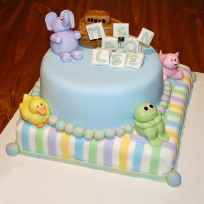 Adorable Animal Baby Shower Cakes Elephants Lions Turtles And Adorable Animal Baby Shower Cakes Elephants Lions Turtles And