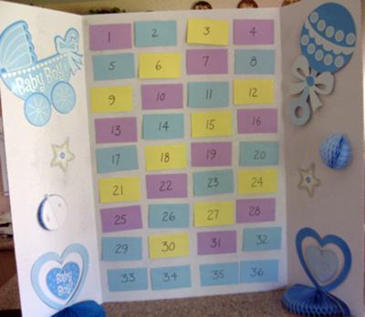 picture of baby shower memory game