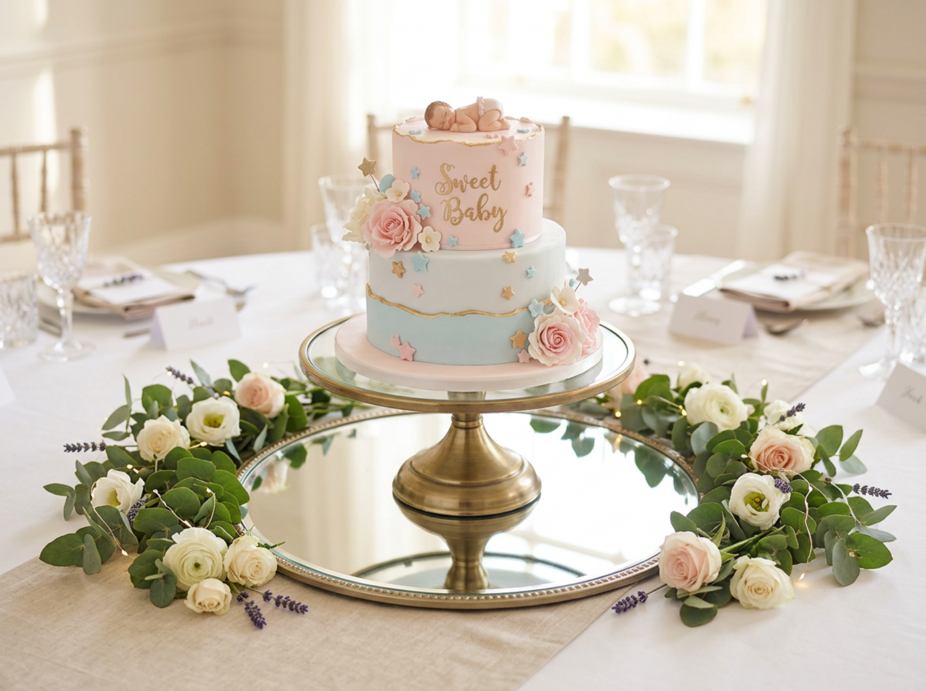 baby shower cake centerpiece ideas
