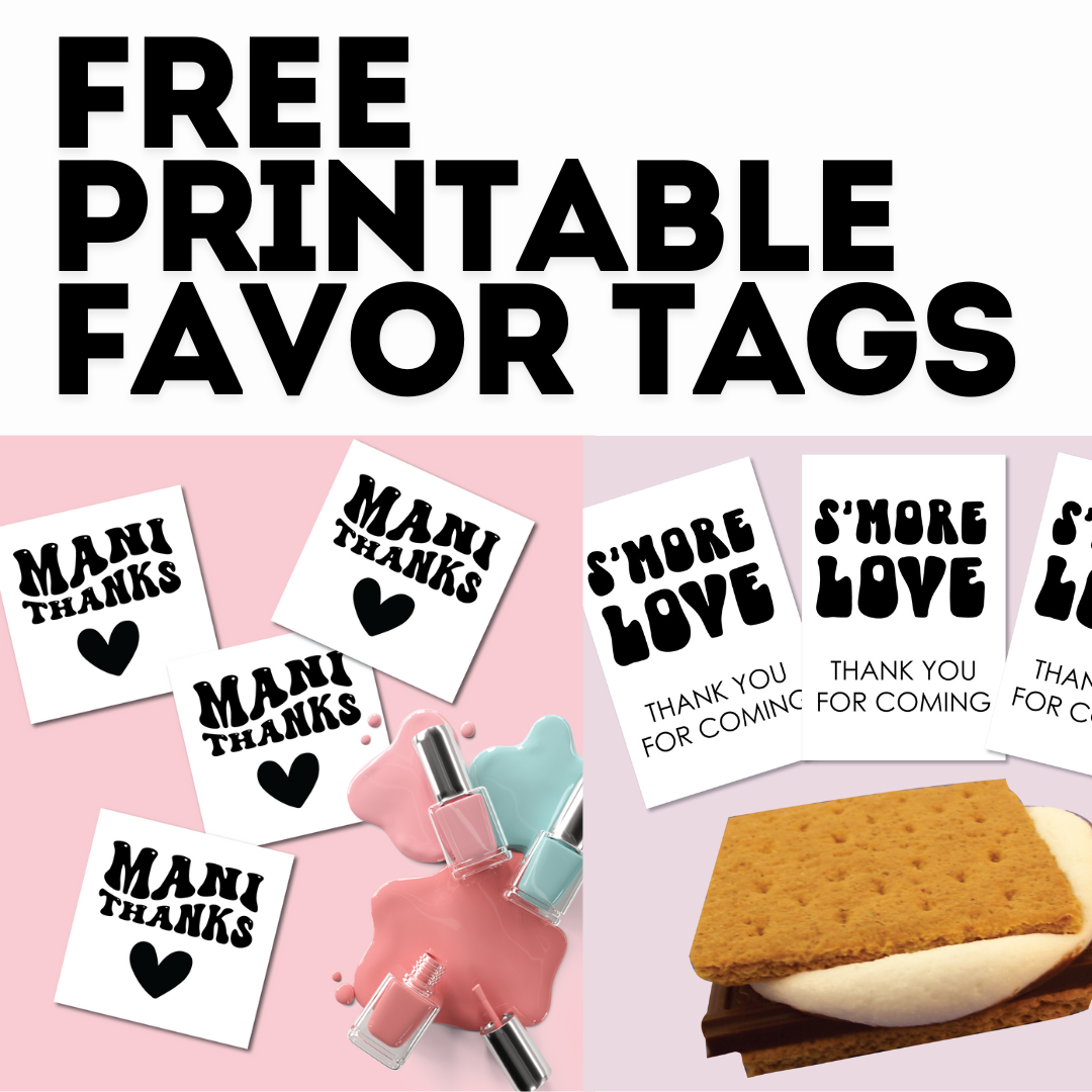 free printable baby shower favor tags