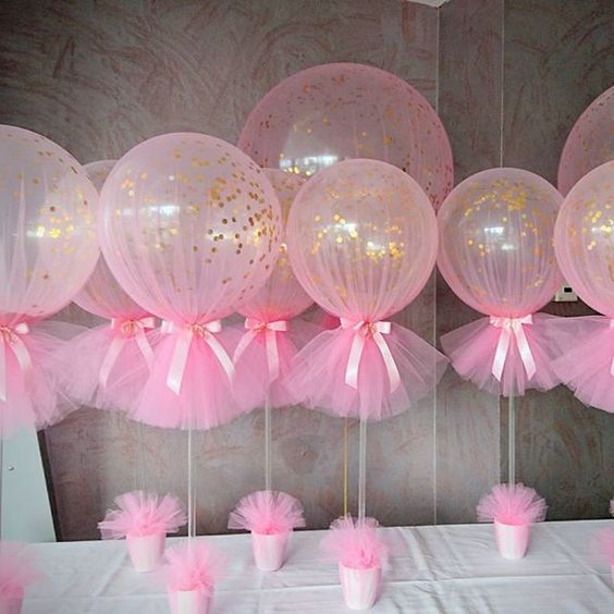 baby shower balloon centerpieces picture