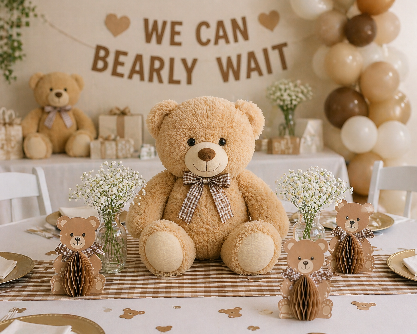 teddy bear baby shower centerpiece ideas